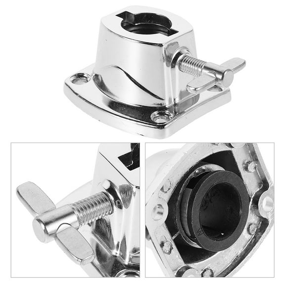 Tineasur Silver Drum Rack Clamp Metal Mount for Percussion Instrument Cymbal Stand