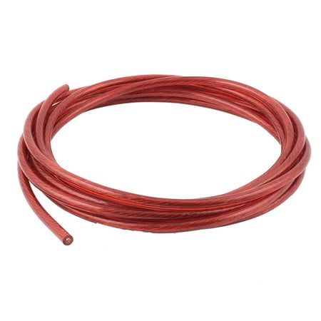 Unique Bargains Red Plastic Car Audio Power Ground Grounding Wire Cable 66A