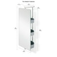 thumbnail image 2 of Empire Industries Waldorf Stainless Steel Swivel Mirror with Storage - Polished Chrome, 2 of 2