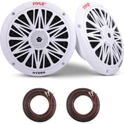 Pyle PLMR62 6.5 Inch 200 Watt Water Resistant Marine Speakers, White (1 Pair)