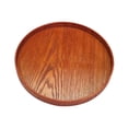 thumbnail image 1 of GUOOL Round Wooden Tray Decorative Wood Serving Tray for Home Decor Table Bathroom Blank 30cm, 1 of 9