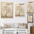thumbnail image 4 of Designart "Minimalist Beige African Tree II" Tree African Floater Framed Canvas Art Print, 4 of 5