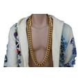thumbnail image 4 of Fashion Unisex Necklace Gold Metal Chains Extra Long Chunky Thick Links, 4 of 8
