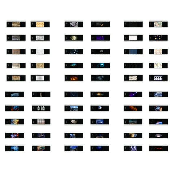 AK-S Full Slide Set Transparencies for AK-R21 Camera Flash Projector, Pack of 60pcs