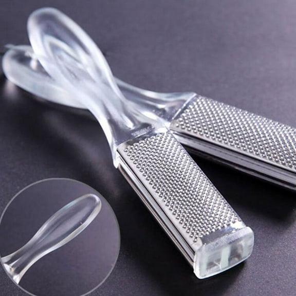 2 Pcs Foot Files Callus Remover Generic Stainless Steel Foot Rasp Feet File Tools for Pedicure to Removes Hard Skin Corns for Dry and Wet Feet