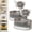 Grey, variant on Bathroom Products Shower Nozzle Butterfly Suction Cup Soap Holder Gold