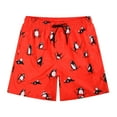 thumbnail image 1 of Aayomet Mens Swim Trunks Pocket Hot Spring Holiday Beach Beach Pants Swimming Trunks Shorts (Red, L), 1 of 5