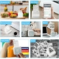 thumbnail image 4 of Pyramidti 1 Set of Mini Label Printer USB Label Printer, Portable Handheld Small Labeler for School, Home, Business, Office with 10 Roll Label,Light Green & White, 4 of 10