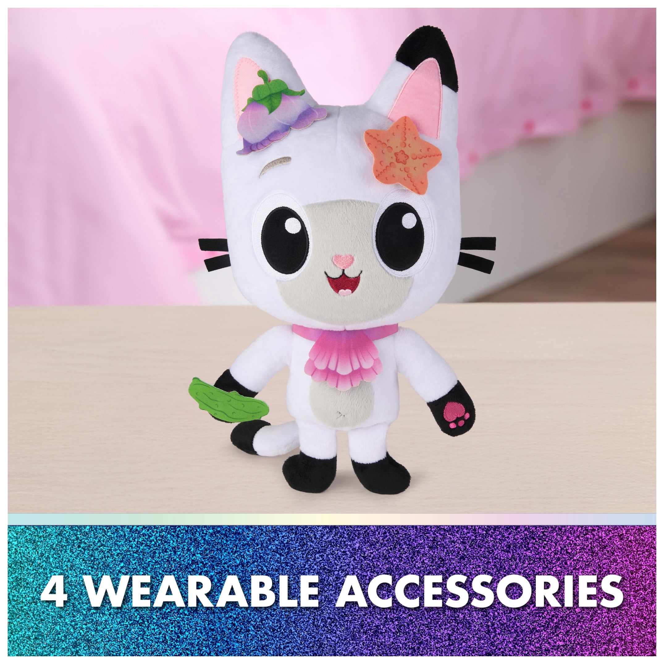 Gabby's Dollhouse: The Movie, Meow-mazing Interactive Pandy Paws Plush with Accessories for Kids 3+