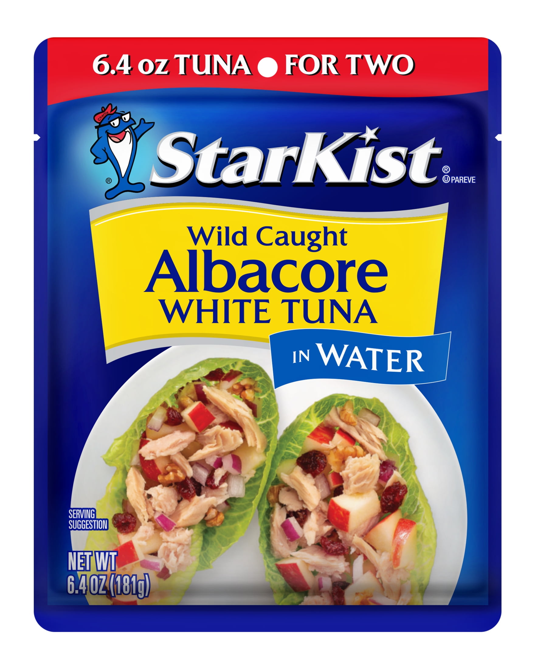 (12 pack) StarKist Albacore White Tuna in Water, 19g Protein, 6.4 oz Pouch