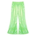 thumbnail image 2 of DPOIS Unisex Kids Stage Shiny Metallic Bell-bottom Cropped Pants, 2 of 7