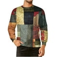 thumbnail image 3 of JUSLIO Shirts for Men Relaxed Fit Graphic Sweatshirts Fashion Long Sleeve Sweatshirts Multicolor L, 3 of 5