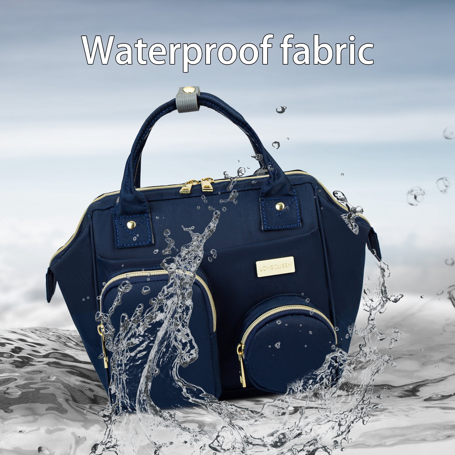 Baby Diaper Bag Backpack Waterproof Multi-Function Convertible Mini Smart Diaper Bag Backpack for Outdoor