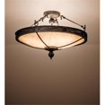 thumbnail image 1 of Meyda 196691 26 in. Arabesque Semi-Flushmount - Black & Beige, 1 of 1