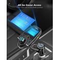 thumbnail image 3 of Car Bluetooth FM Transmitter Radio Adapter USB Car Charger compatible All Smartphone Audio Player_Perfect Gift, 3 of 4