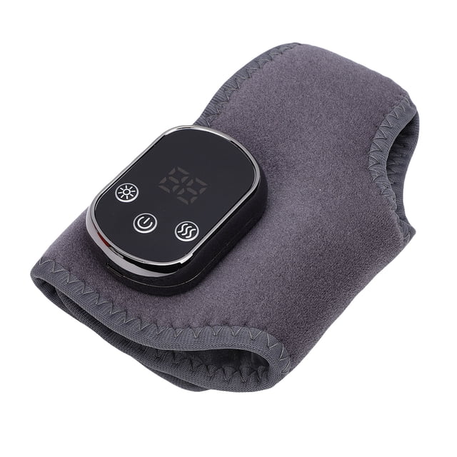 Masajeador De Pies Y Tobillos Recargable Con Calor 3 Modos De Vibración 5 Niveles De Temperatura Almohadilla Térmica Para Tobillos Inalámbrica Gris