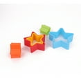 Way to Celebrate Star Plastic Cookie Cutter Set, Assorted Colors, 5