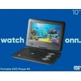 onn. 10" Portable DVD/Media Player Kit with extended 5 hr. Battery