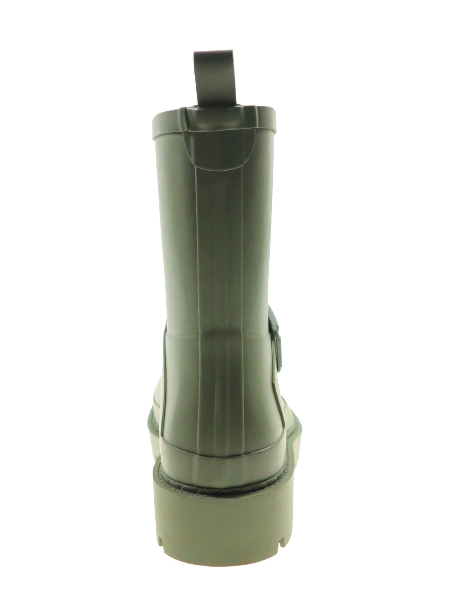 Time and Tru Women's Short Buckle Rain Boots