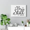 thumbnail image 5 of Scripture Walls Psalm 46:10 Be Still Plain Hearts Bible Verse Canvas Christian Wall Art Ready to Hang Unframed, 5 of 12