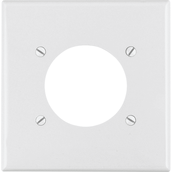 Leviton 2-Gang Wallplate in White — UL Listed for US Residential Electrical Code Compliance, Drop-in NEC-Standard Wiring