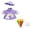 Purple, variant on 3 Piece Rainy Day Themed Porch Goose Outfits Waterproof Rainbow Raincoat Hat And Umbrella For 19-23 Inch Statues Spring Outdoor Decor 2 Colors Available