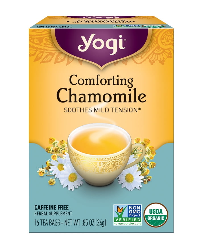 Yogi Tea, Comforting Chamomile, Tea Bags, 16 Ct, .85 OZ - Walmart.com