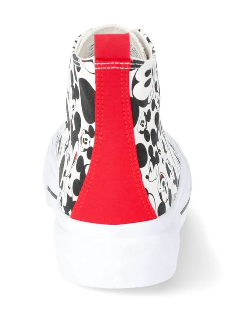 Disney Women's Mickey Mouse High-Top Lace-Up Sneakers