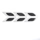 thumbnail image 1 of sweethay Pegatina reflectante de carcasa de coche de 6 piezas, pegatinas antideslizantes de fibra de carbono, decoración anticolisión para automóvil, Automoción decorativa y accesorios Blanco sweethay VI017626-01B, 1 of 6