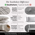 thumbnail image 3 of Southshore Fine Linens Vilano Plaid Mocha Full Queen Quilt Set, 3 Piece Lightweight Farmhouse Plaid Coverlet with 2 Standard Shams, 120 GSM Fill, 3 of 9