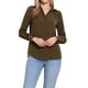 thumbnail image 1 of Camisa de botón con cuello INSPIRE CHIC de manga larga para mujer, blusa de negocios casual 2025, talla XL, color marrón, 1 of 6