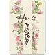 thumbnail image 1 of Él ha resucitado Pascua Floral Cruz Vintage Letreros de metal Decoración del hogar Regalos cristianos Letrero de hojalata de metal Placa de pared 12x8, 1 of 2