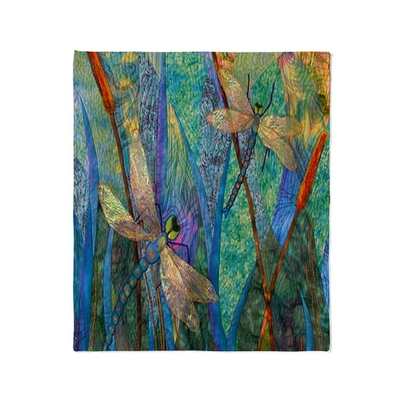 CafePress - DRAGONFLIES Throw Blanket - Soft Fleece Throw Blanket, 50"x60" for All Ages