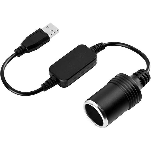 Cigarette Lighter Adapter Converter, Usb Port To 12v Cigarette Lighter Socket Converter Adapter Cable