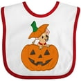 thumbnail image 3 of Inktastic Halloween Chihuahua Pumpkin Boys or Girls Baby Bib, 3 of 4