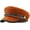 Orange, variant on Women Fiddler Cap Newsboy Hat with Chain Trendy Visor Beret Caps for Ladies Girls Spring Red Captain Hat