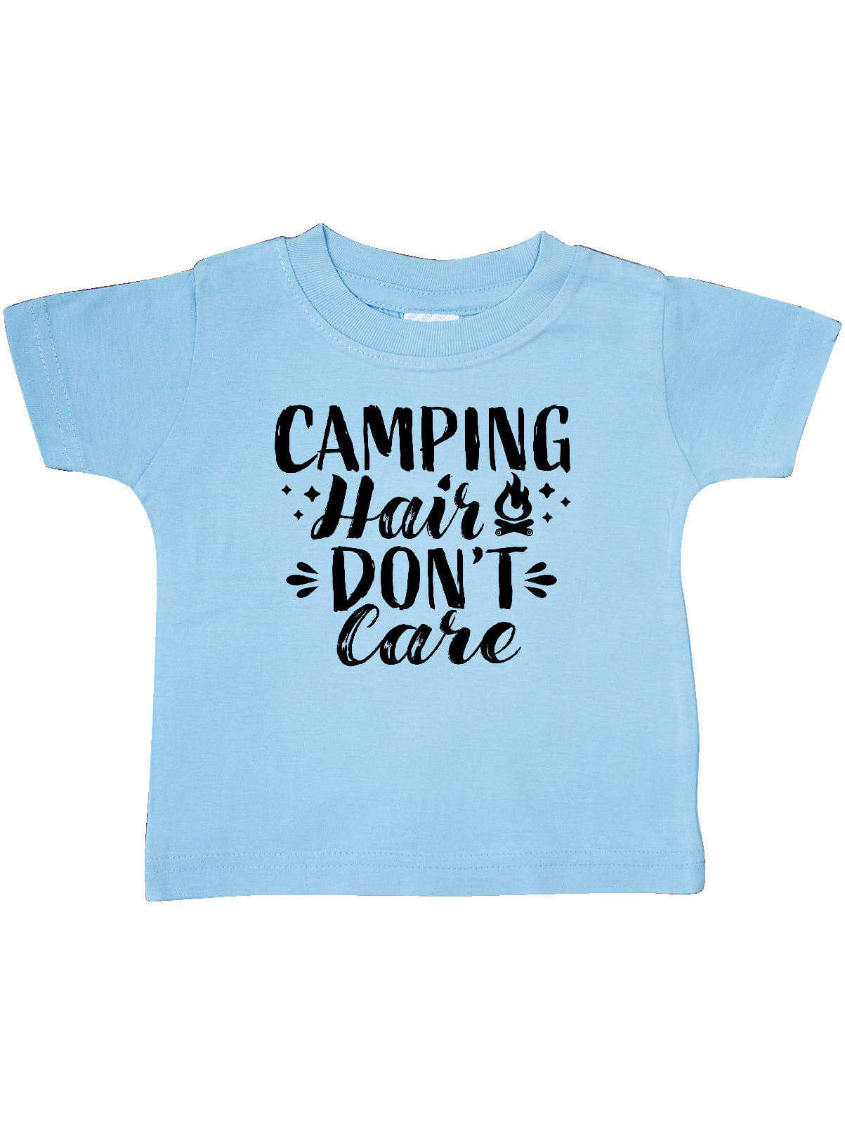 inktastic Camping Hair Dont Care with Campfire Toddler T-Shirt