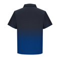 thumbnail image 4 of Men's Gradient Print Short Sleeve Golf Polo Shirt, Breathable Quick Dry Moisture Wicking Design, Loose Fit Athletic Performance Sport Top, Big and Tall Sizes M-4XL Blue, 4 of 5