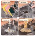 thumbnail image 3 of Cestas triangulares de acero inoxidable práctico escurridor de frutas y verduras uso doméstico Hugtrwg Para estrenar, 3 of 9