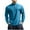 Sky Blue, variant on Mlzmgr Athletic Shirts Men High Neck 1/4 Zipper Long Sleeve Breathable Fitness Shirts Workout Gym Running Mens Tops