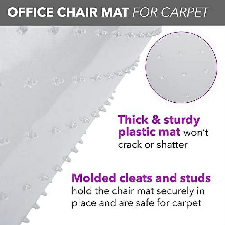 Chair Mats - Carpeted Surfaces - 36 x 48 – with Lip – (Economy)