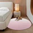 thumbnail image 2 of Round Area Rug 6ft, Pink White Ombre Non-slip Area Rugs Carpet for Living Room/Bedroom/Bathroom/Kitchen, Pink Gradient Color Modern Abstract Art Throw Floor Mat Indoor Outdoor Entrance Doormat, 2 of 9