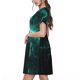 thumbnail image 2 of Disketp Green Lightning Flash para Vestido de Manga Corta para Mujeres, Vestidos de Verano para Mujeres, Casual y Holgado para la Playa, 2 of 6
