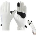 thumbnail image 1 of Guantes de invierno cálidos con forro polar para visualización táctil, antideslizantes, impermeables, resistentes al viento, para clima frío, esquí, conducción térmica, 1 of 3