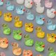 thumbnail image 3 of Mini patos luminosos, figuras de patitos pequeños que brillan en la oscuridad, patos pequeños para musgo, micropaisaje, miniaturas, decoración de jardín, 10/30/50 Uds., 3 of 5
