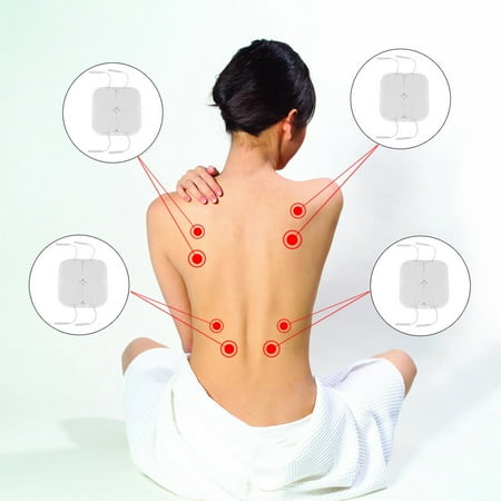 Practical 24Pcs Long Life Non-woven Fabric Electrode Pads Self-adhesive For Relaxing Massager Digital Therapy Machine