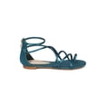 thumbnail image 2 of New Women Liliana Teena-1 Satin Toe Ring Strappy Gladiator Flat Sandal, 2 of 6