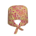 thumbnail image 2 of Kdxio Yellow Flowers Pattern Turban Hat for Women Men Comfortable Adjustable Cleaning Working Cap with Sweatband, 2 of 8