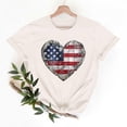 thumbnail image 3 of Goodtrade8 Short Sleeve Shirts for Women Summer USA Years Anniversary Pullover Red White and Blue Graphic Fourth of July Independence Day Casual American Flag Womens Shirts Crew Neck, 3 of 8