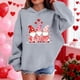 thumbnail image 4 of Sudadera con capucha y estampado de corazón de San Valentín, sudadera de manga larga para niños y niñas, chaqueta para niñas de talla mediana y grande., 4 of 7